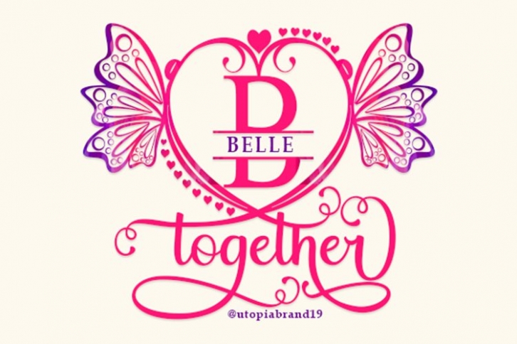 Belle Monogram Font Download