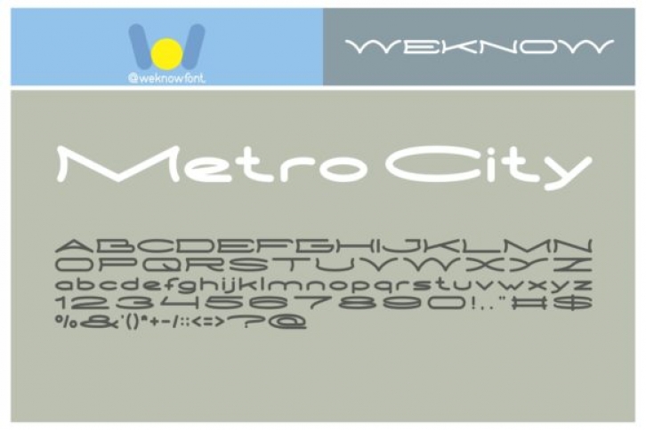 Metro City Font Download