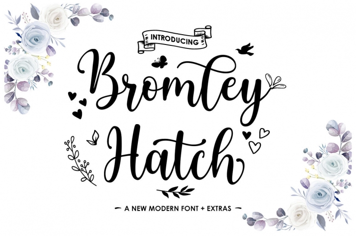 Bromley Hatch Script - With Extras Font Download