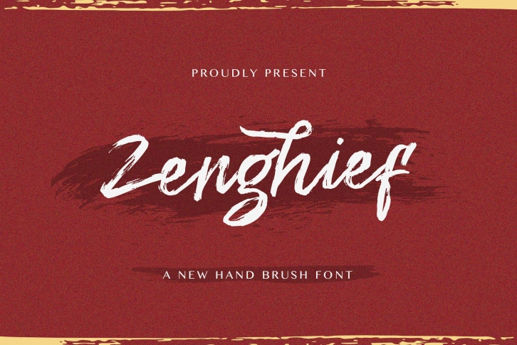 Zenghief - Hand Brush Font Font Download