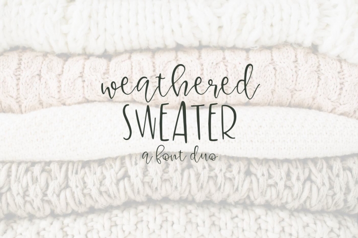 Weathered Sweater Font Download