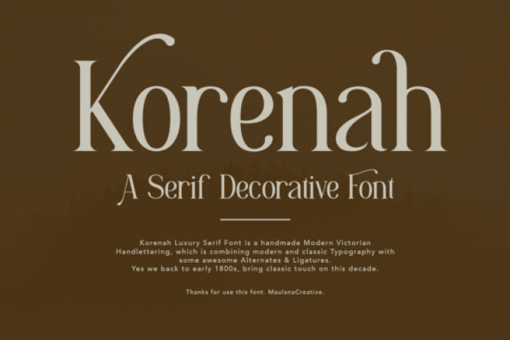 Korenah Font Download