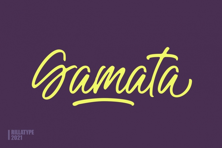 Gamata - Brush Script Font Download