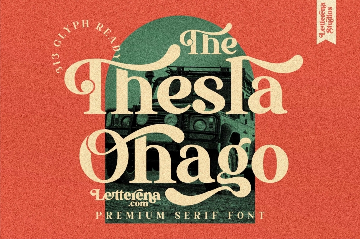 The Thesla Ohago - Luxury Serif Font Font Download