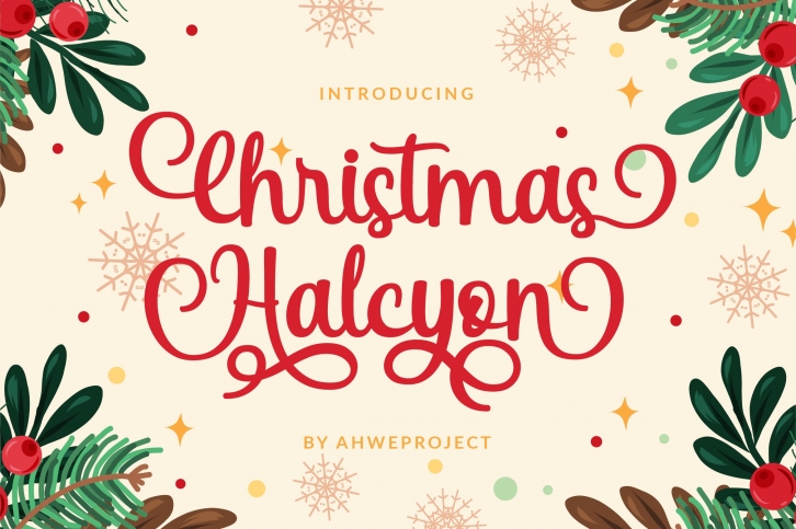 Christmas Halcyon Font Download