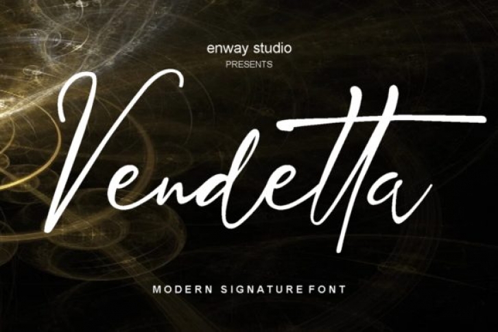 Vendetta Signature Font Download
