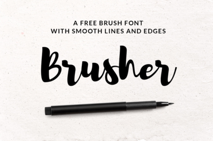 Brusher Font Download