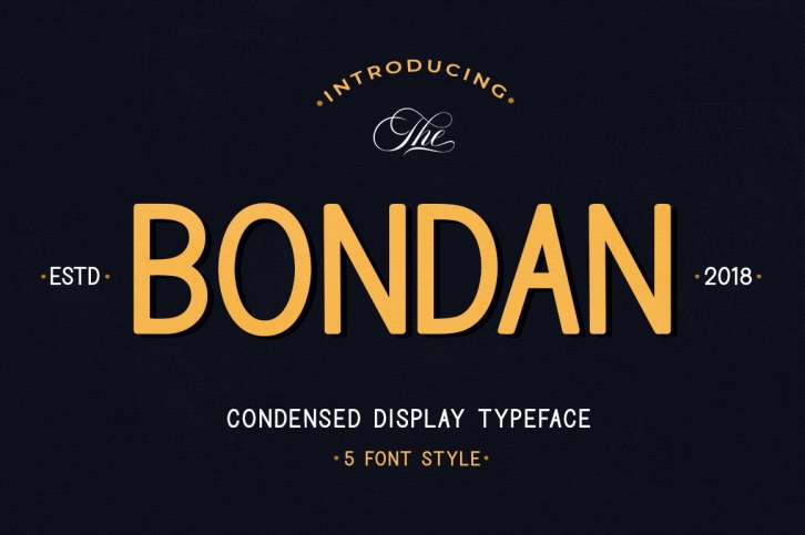 Bondan Typeface Font Download