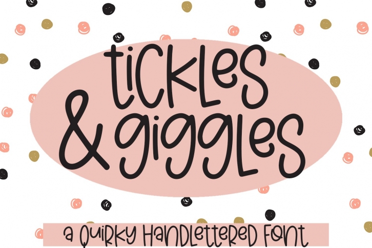 Tickles & Giggles - A Quirky Hand Lettered Font Font Download