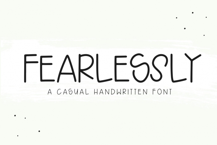 Fearlessly - A Casual Handwritten Font Font Download