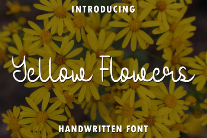 Yellow Flowers Font Download