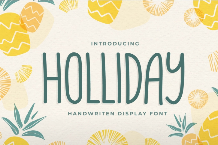 Holliday - Handwritten Display Font Font Download