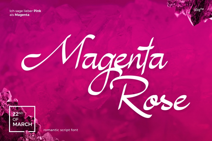 Magenta Rose Font Font Download