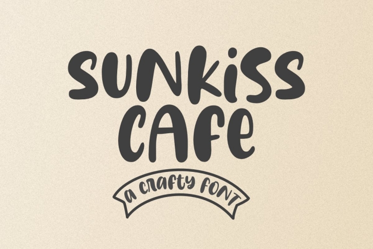 Sunkiss Cafe - a Bold and Smooth Font Font Download