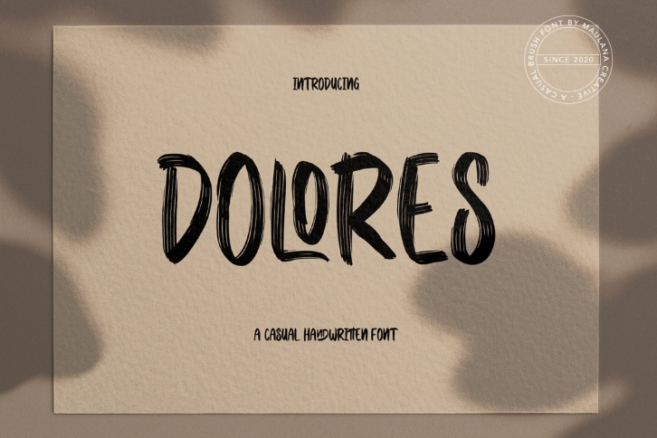 Dolores Casual Handwritten Font Font Download