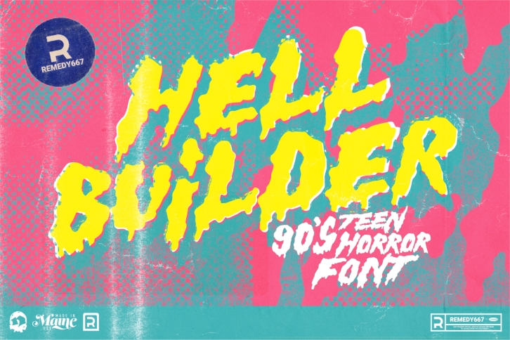 Hell Builder - 90's Teen Horror Font Font Download
