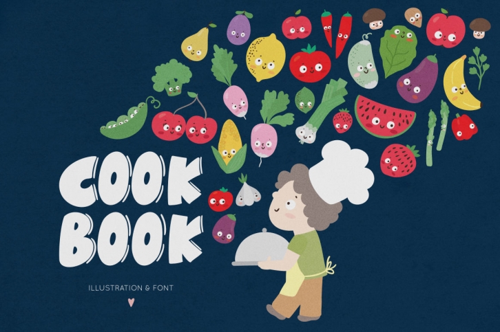 Cook Book for kids Font Download