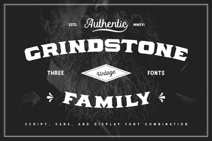 Grindstone Vintage Font Family Font Download