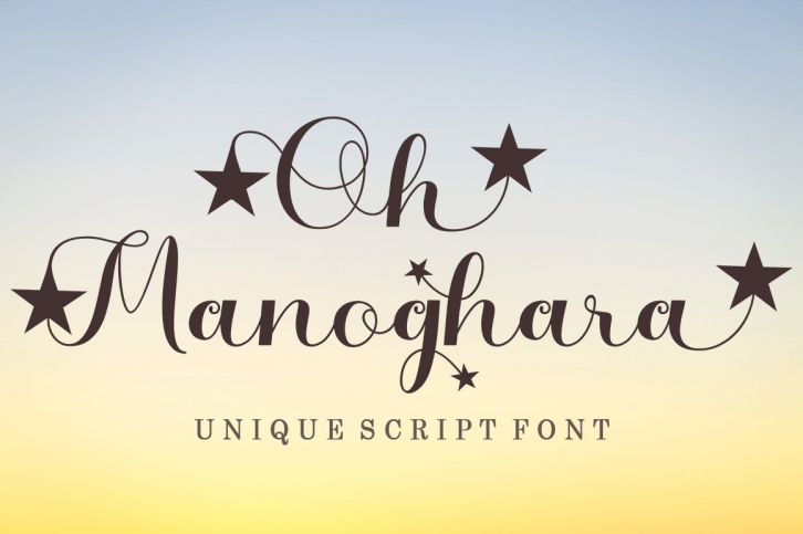 Oh Manoghara Unique Font Download