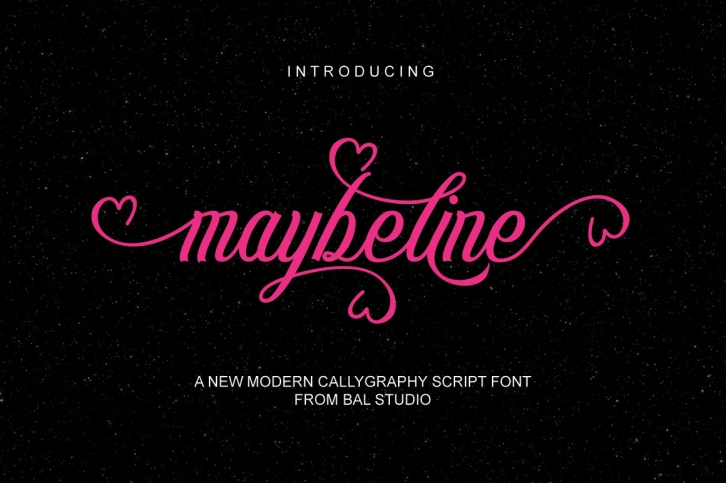 maybeline script Font Download