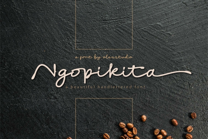 Ngopikita - Handlettered font Font Download
