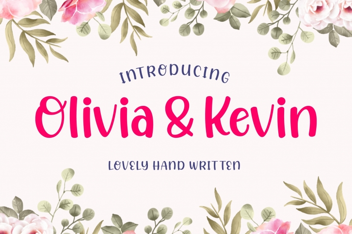 Olivia and Kevin Valentine Font Font Download