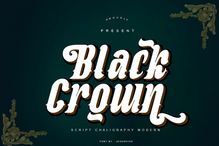 Black Crown Font Download