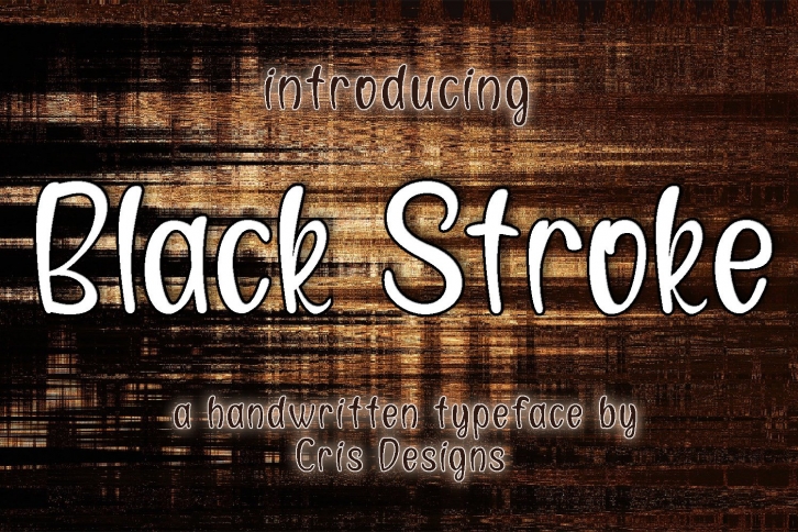 Black Stroke - A fun elegant font Font Download