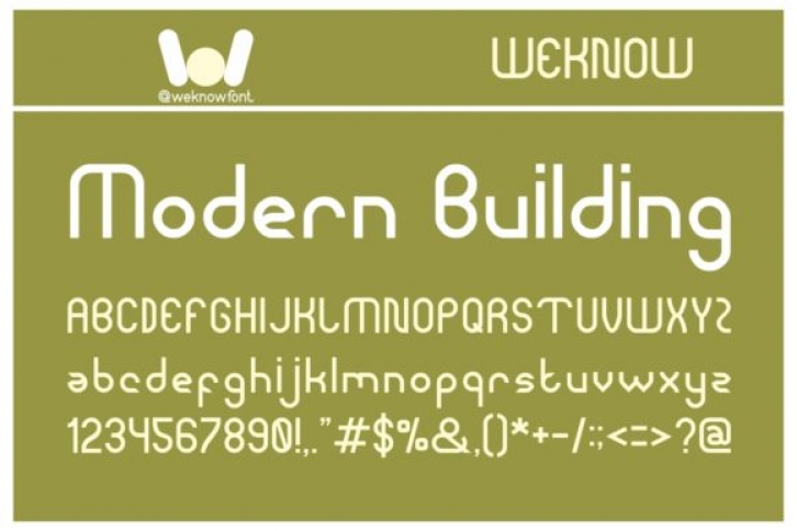 Modern Building Font Download