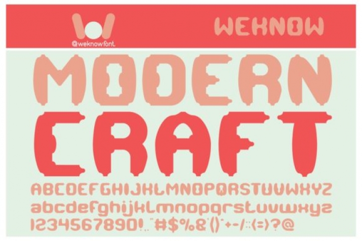 Modern Craft Font Download