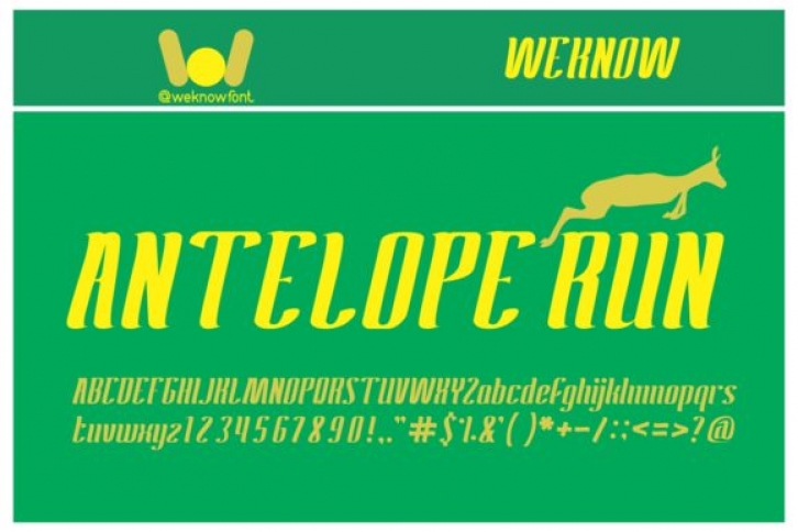 Antelope Run Font Download