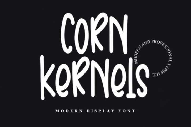 Corn Kernels Font Download
