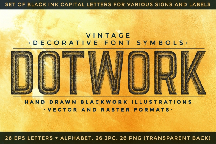 DOTWORK decorative font symbols Font Download