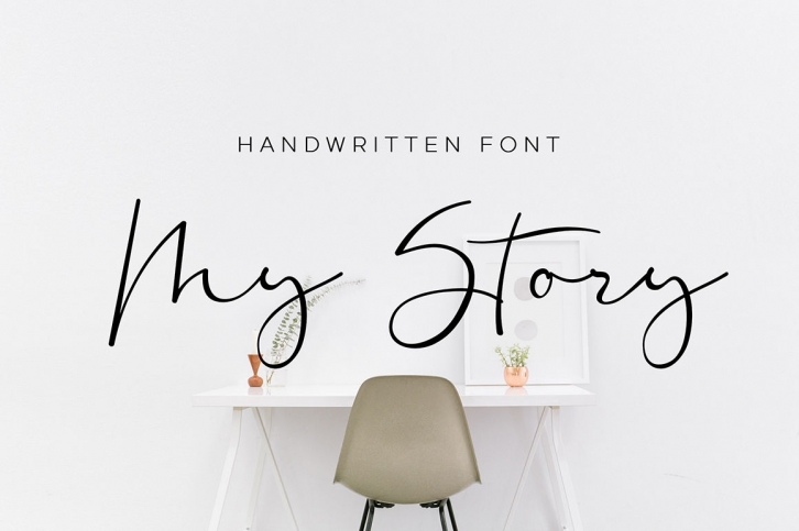 My Story - script font Font Download