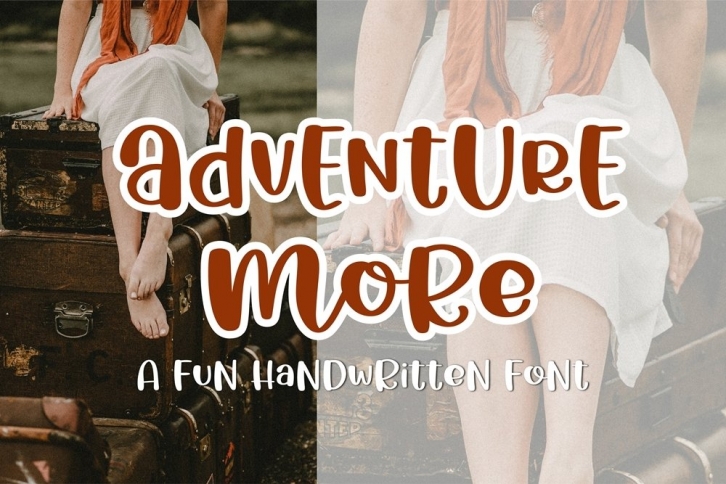 Adventure More - a fun handritten font Font Download