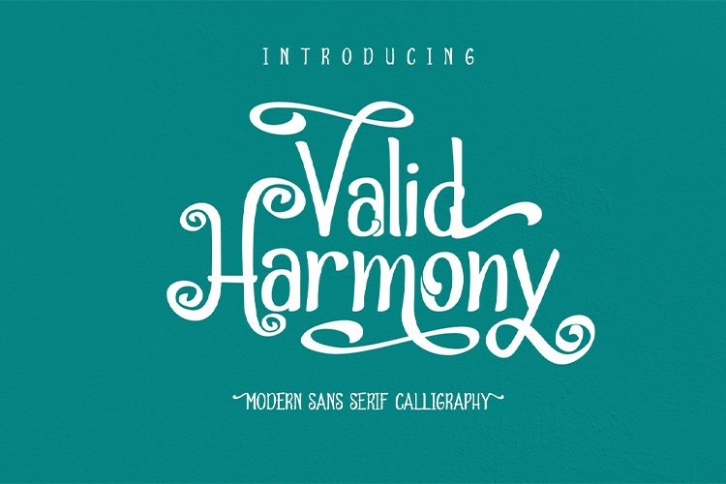 Valid Harmony || modern sans serif calligraphy Font Download
