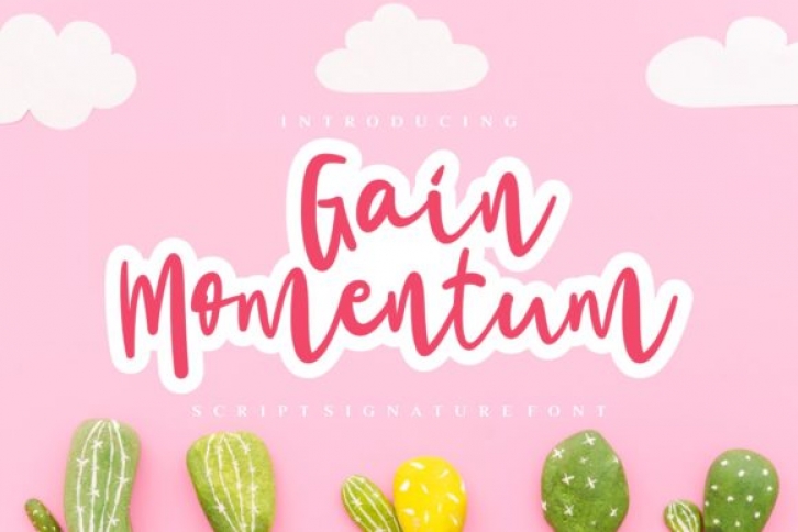 Gain Momentum Font Download