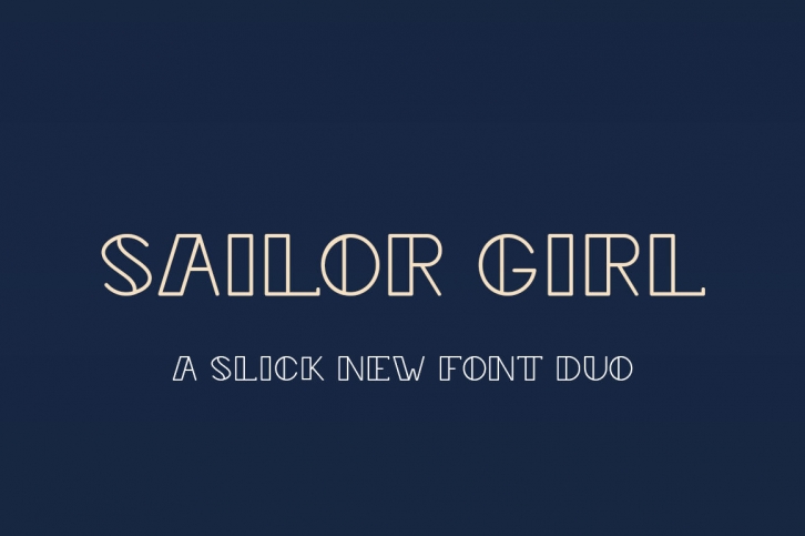 Sailor Girl Font Duo Font Download