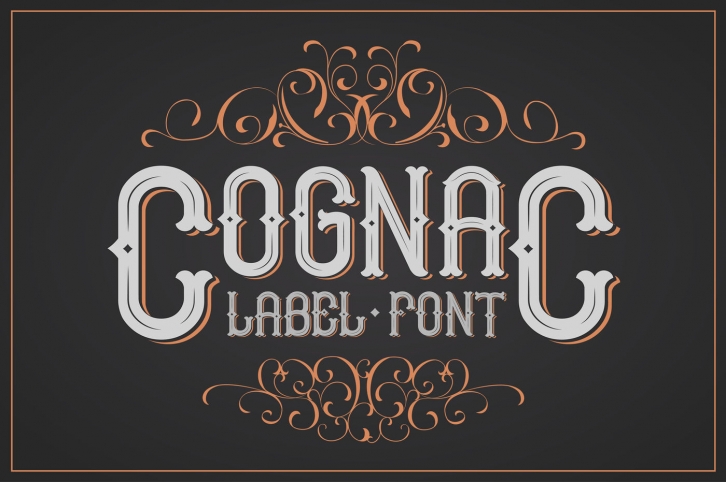 Cognac, vintage otf font Font Download
