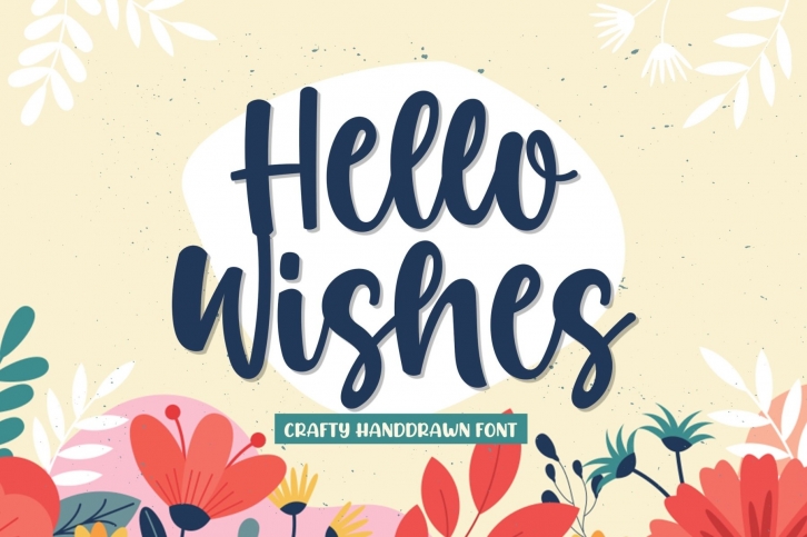 Hello Wishes - A Crafty Font Font Download