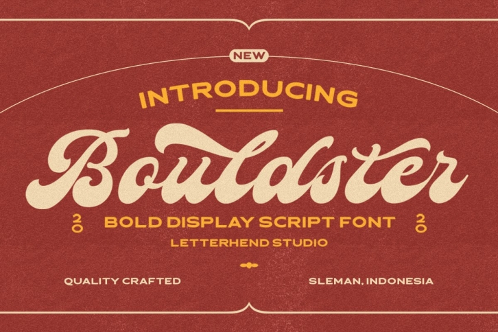 Bouldster - Bold Display Script Font Font Download