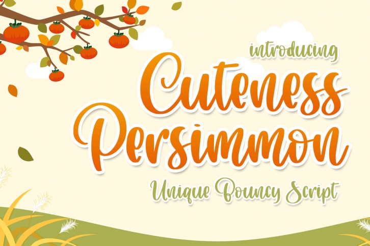 Cuteness Persimmon Font Download