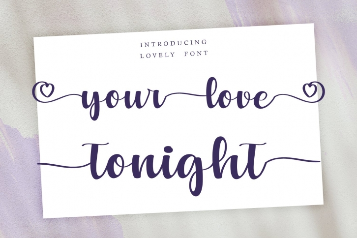 Your Love Tonight Font Download