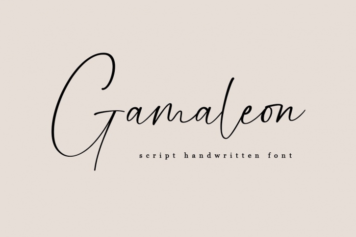 Gamaleon - Script Handwritten Font Font Download