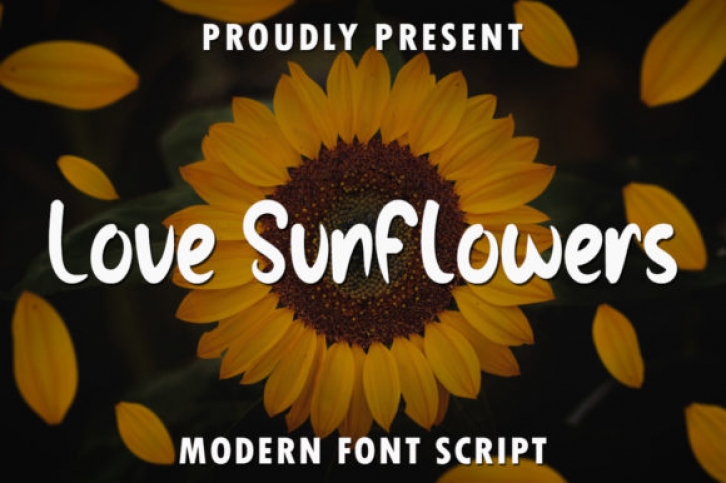 Love Sunflowers Font Download