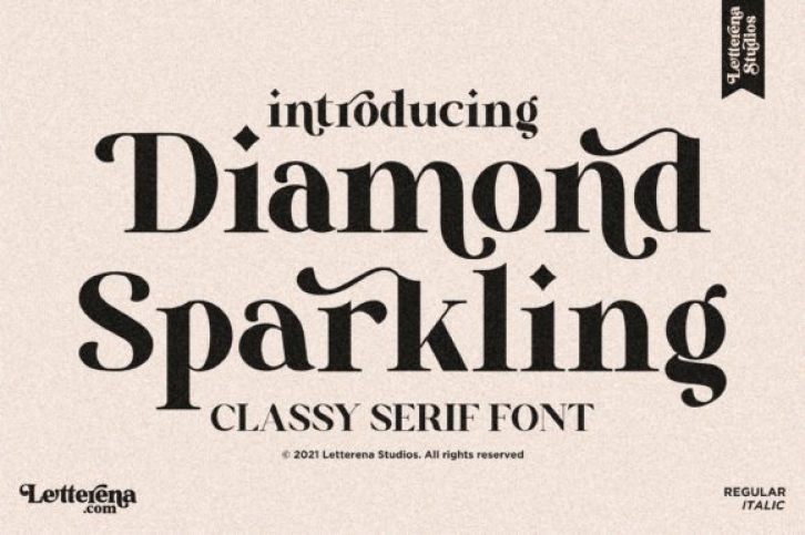 Diamond Sparkling Font Download