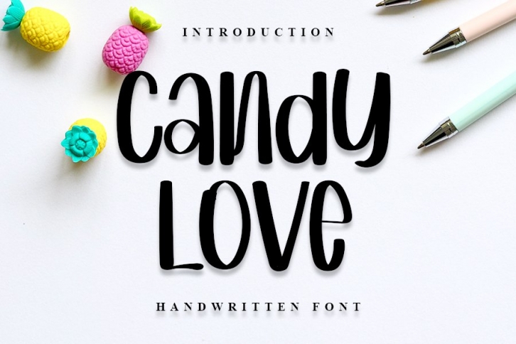 Candy Love - Modern Handwritten Font Font Download