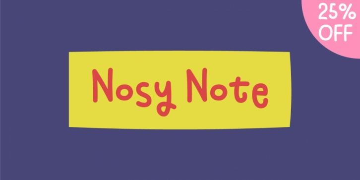 Nosy Note Font Download