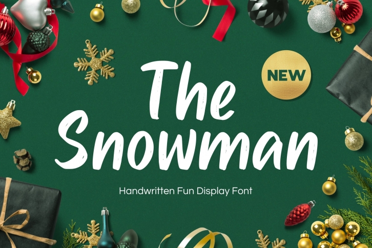 Snowman - Handwritten Fun Font Font Download