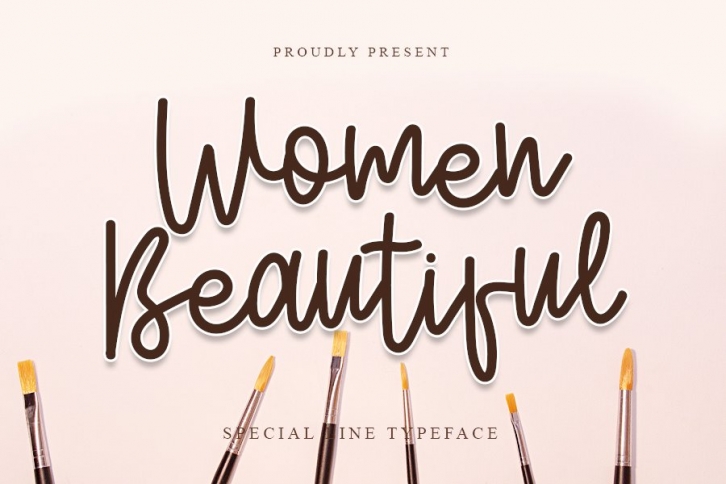 Women Beautiful - Smart Line Font Font Download